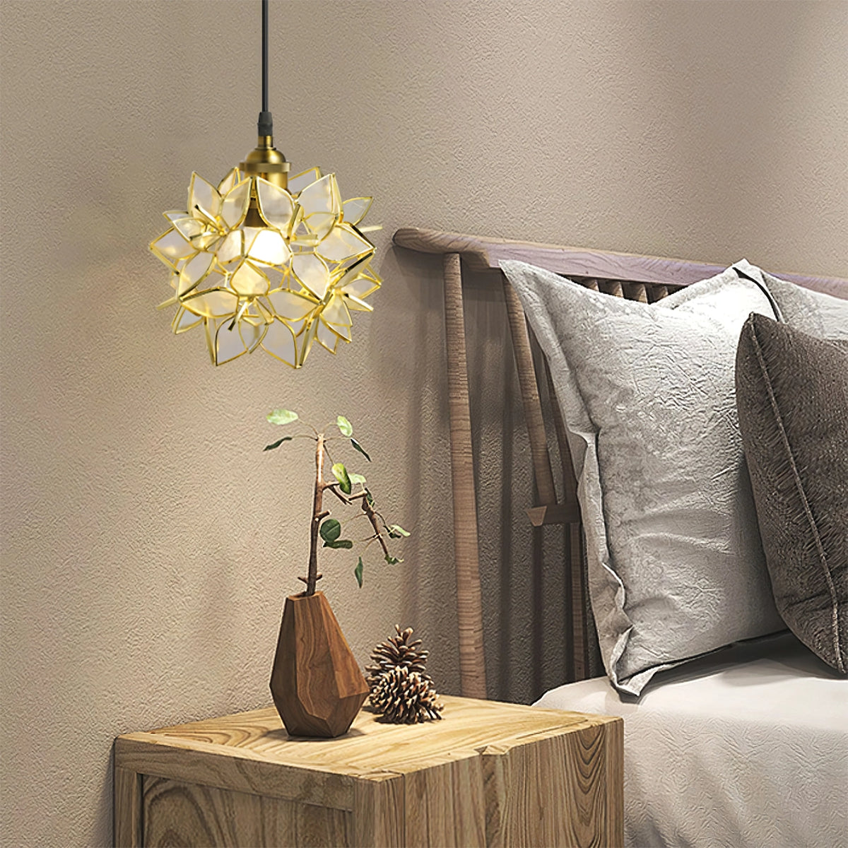Lampa wisząca Capiz - Eleganckie Oświetlenie do Twojego Domu