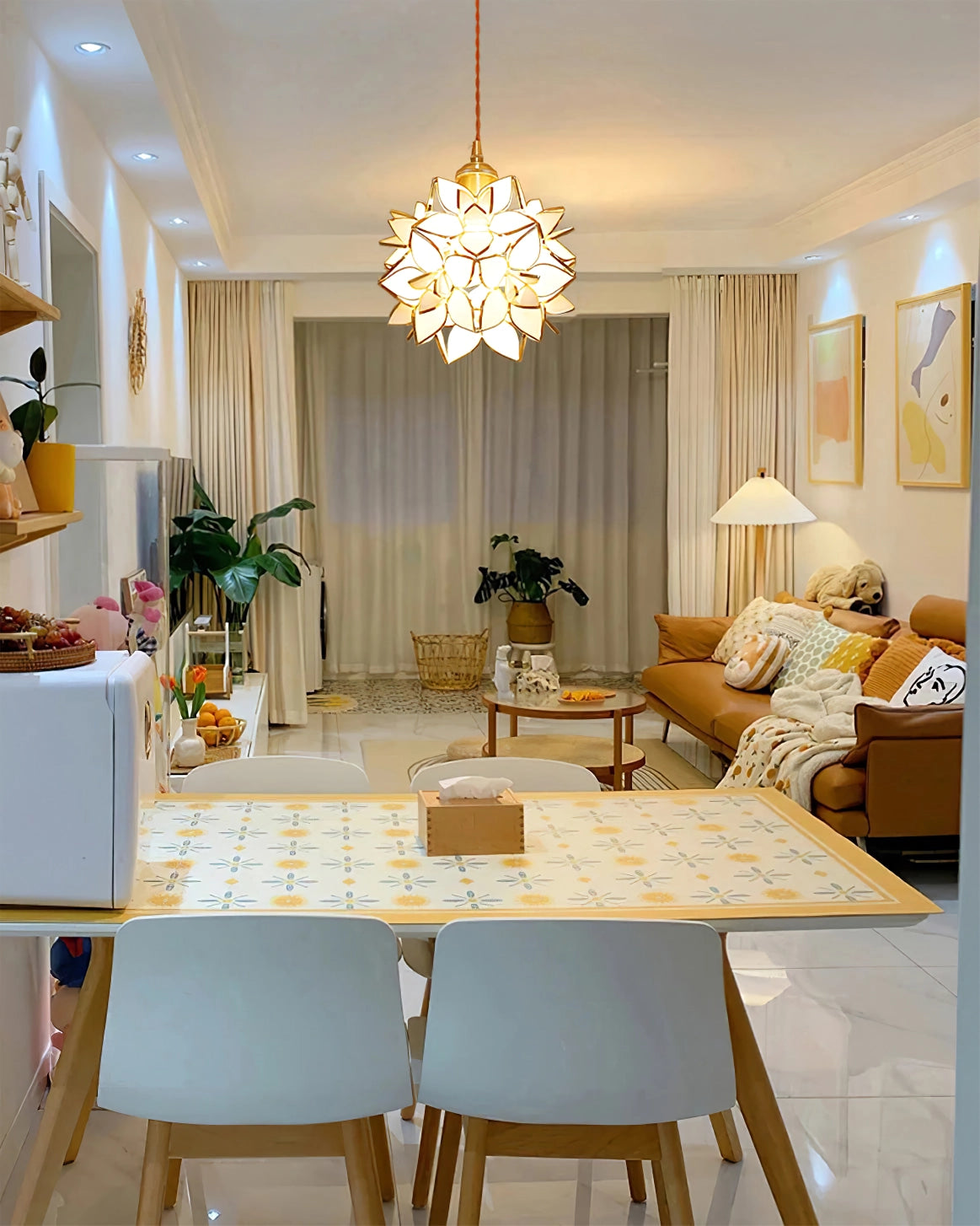 Lampa wisząca Capiz - Eleganckie Oświetlenie do Twojego Domu