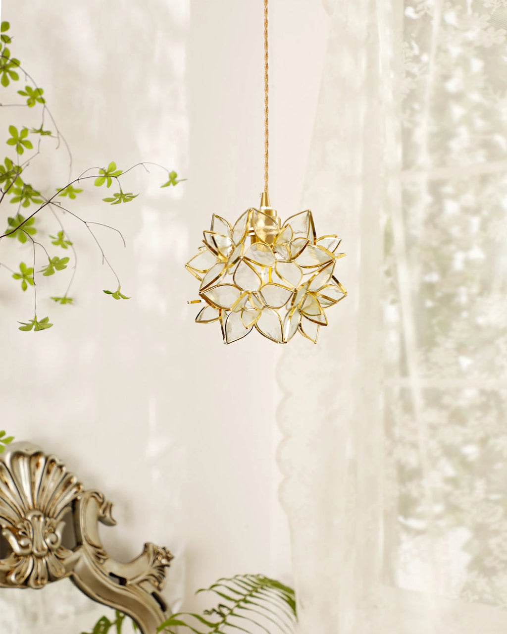 Lampa wisząca Capiz - Eleganckie Oświetlenie do Twojego Domu