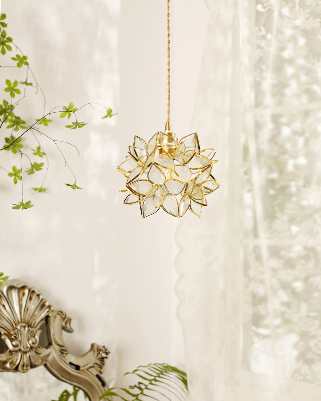 Lampa wisząca Capiz - Eleganckie Oświetlenie do Twojego Domu