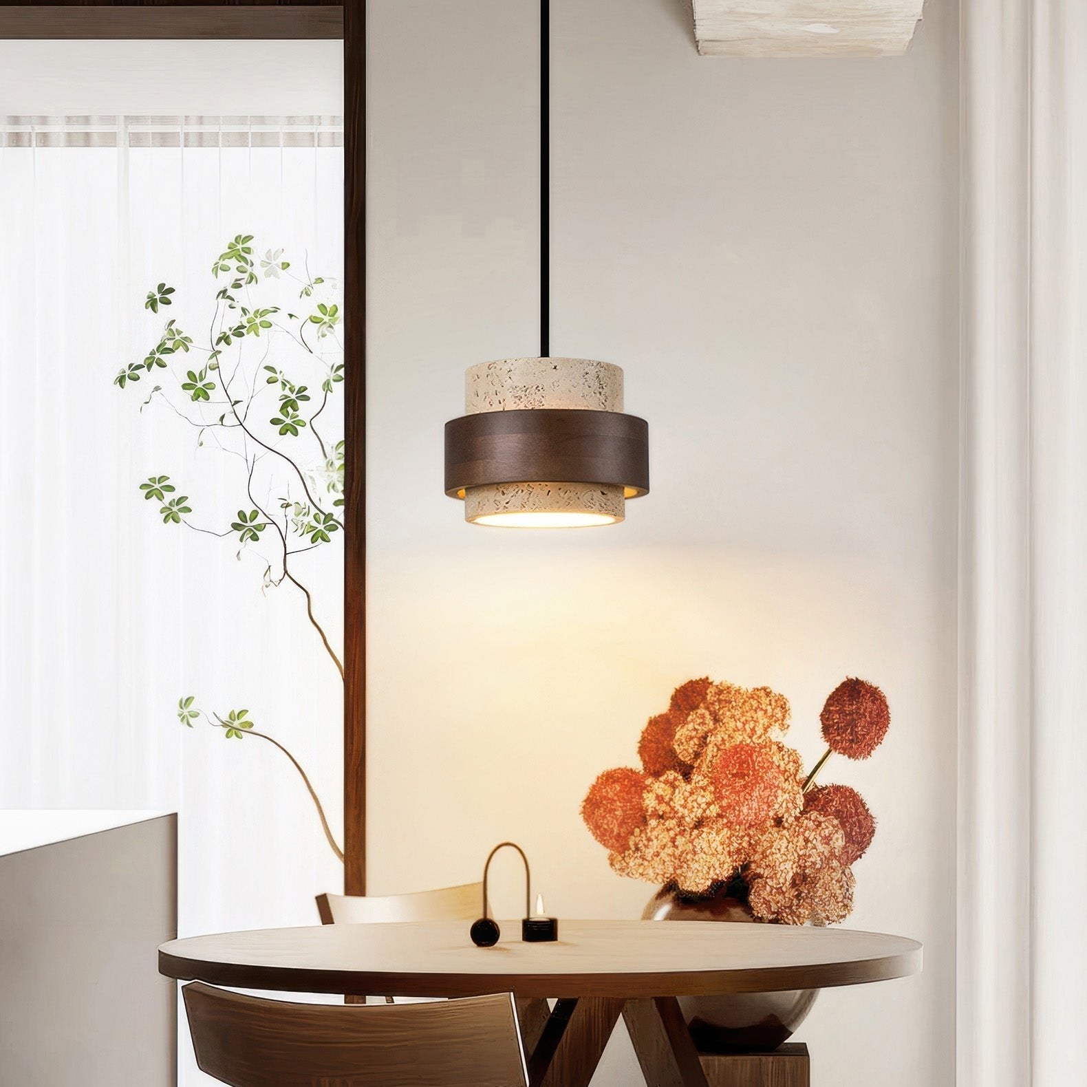 Ascend Retro Kamień Wabi-Sabi Lampa Wisząca