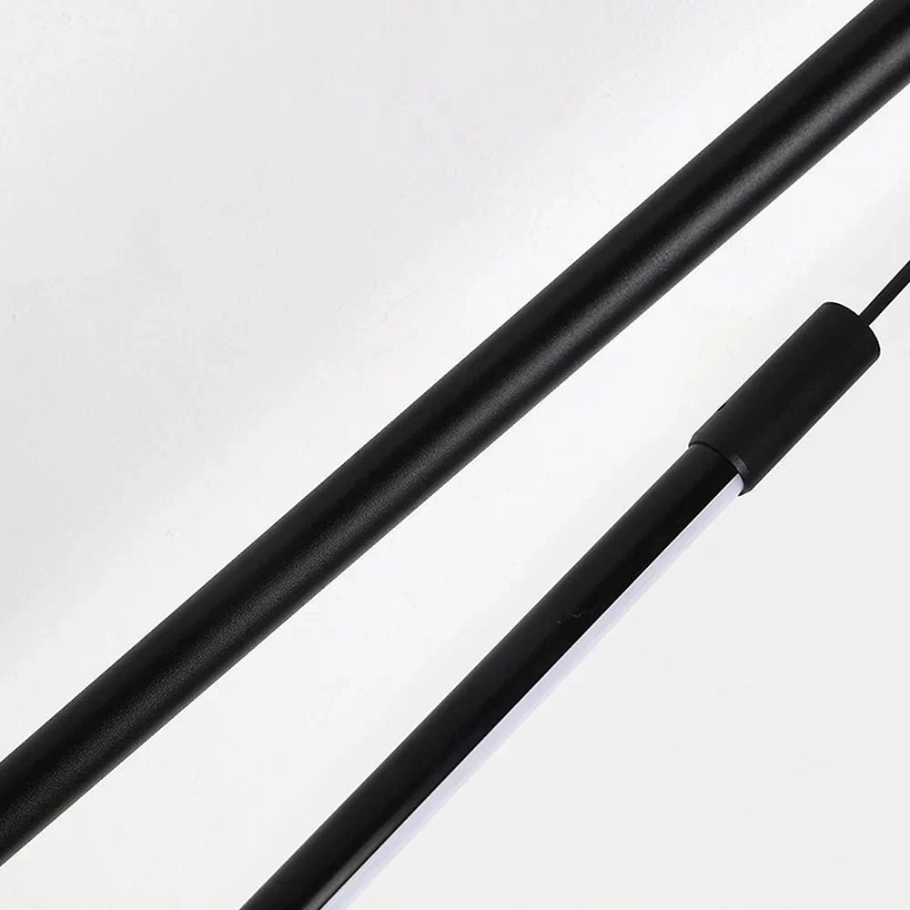 Minimalistyczna Długa Lampa Wisząca LED Aluminiowa