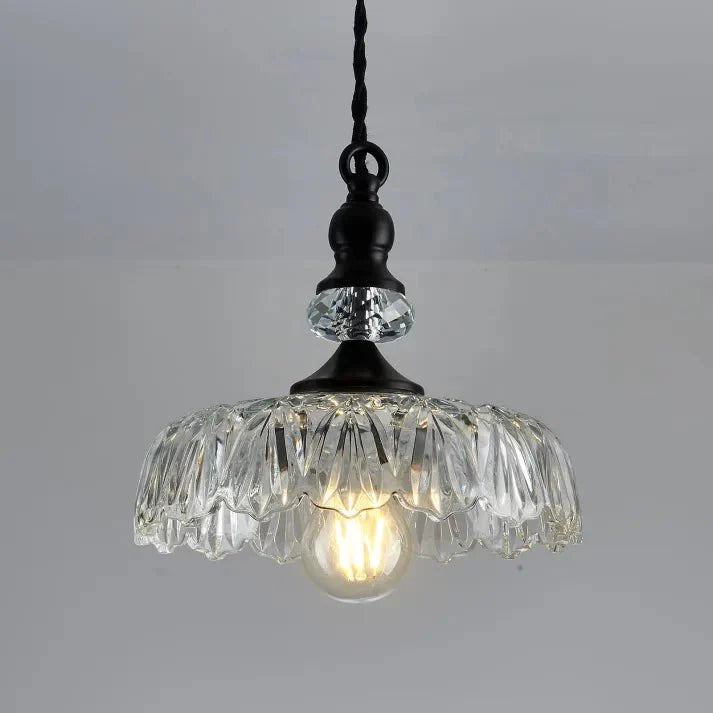 Nowoczesna Mini Wisząca Lampka Kuchenna z Szklanym Kloszem