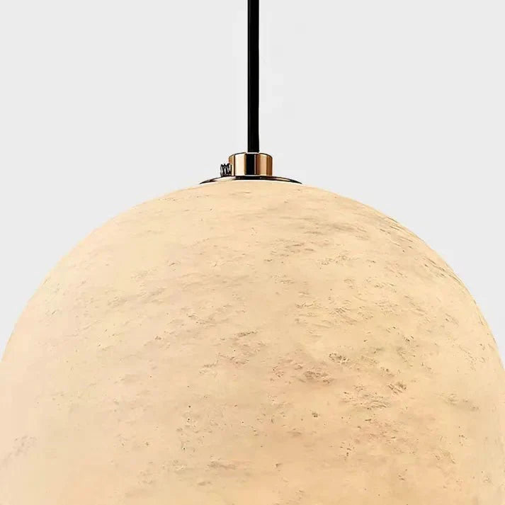 Nordycka Lampa Wisząca Kula z Marmuru Alabastrowego