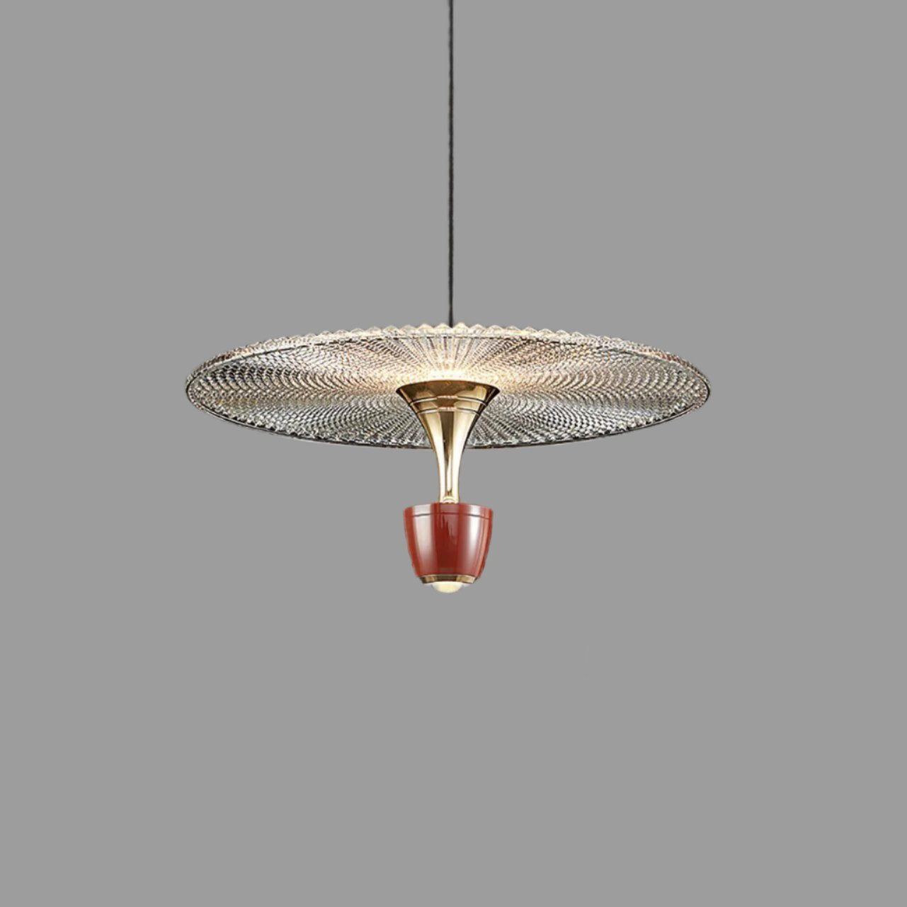 Nowoczesna Lampa Wisząca LED w Kształcie Dysku