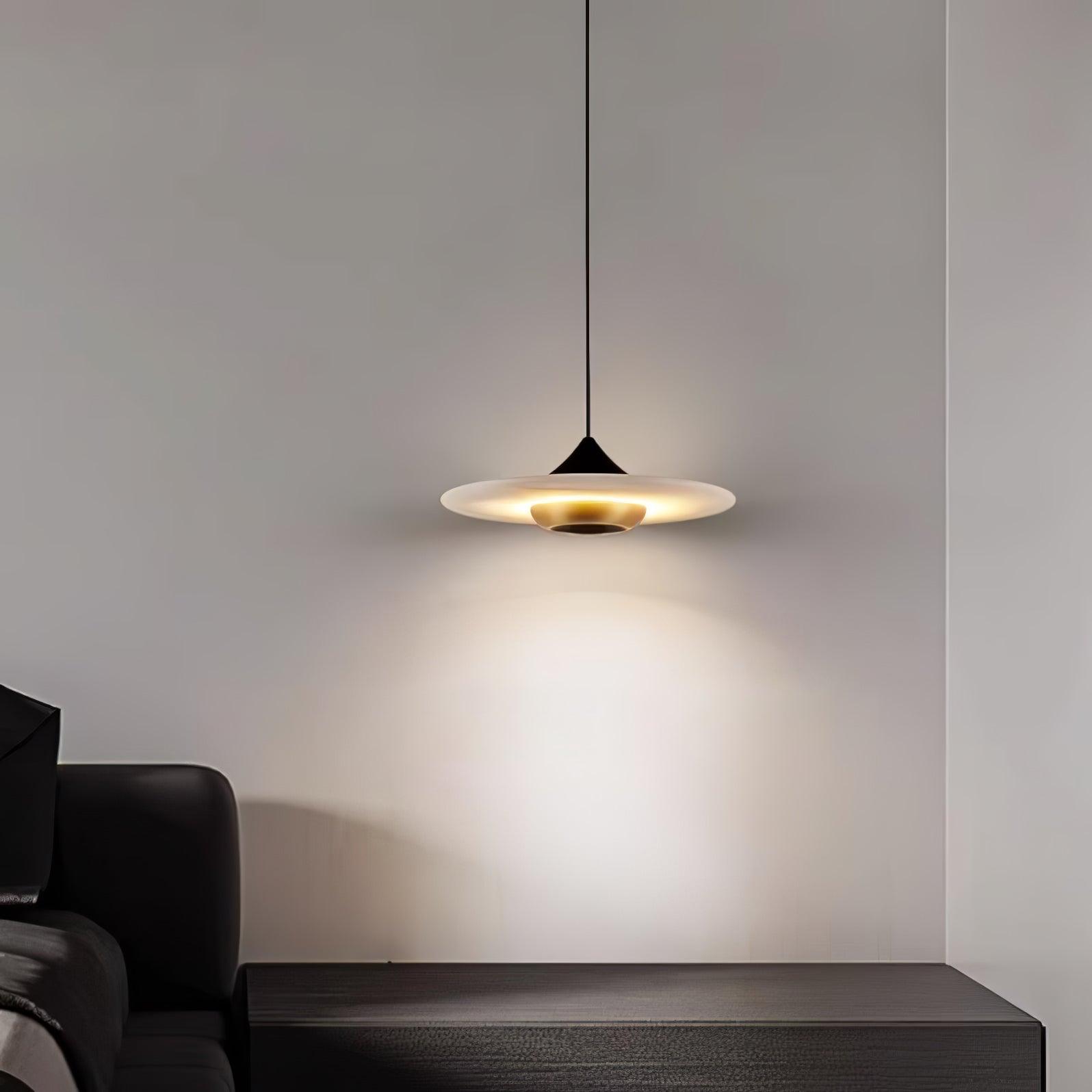 Latający Spodek Marmurowa Lampa Wisząca