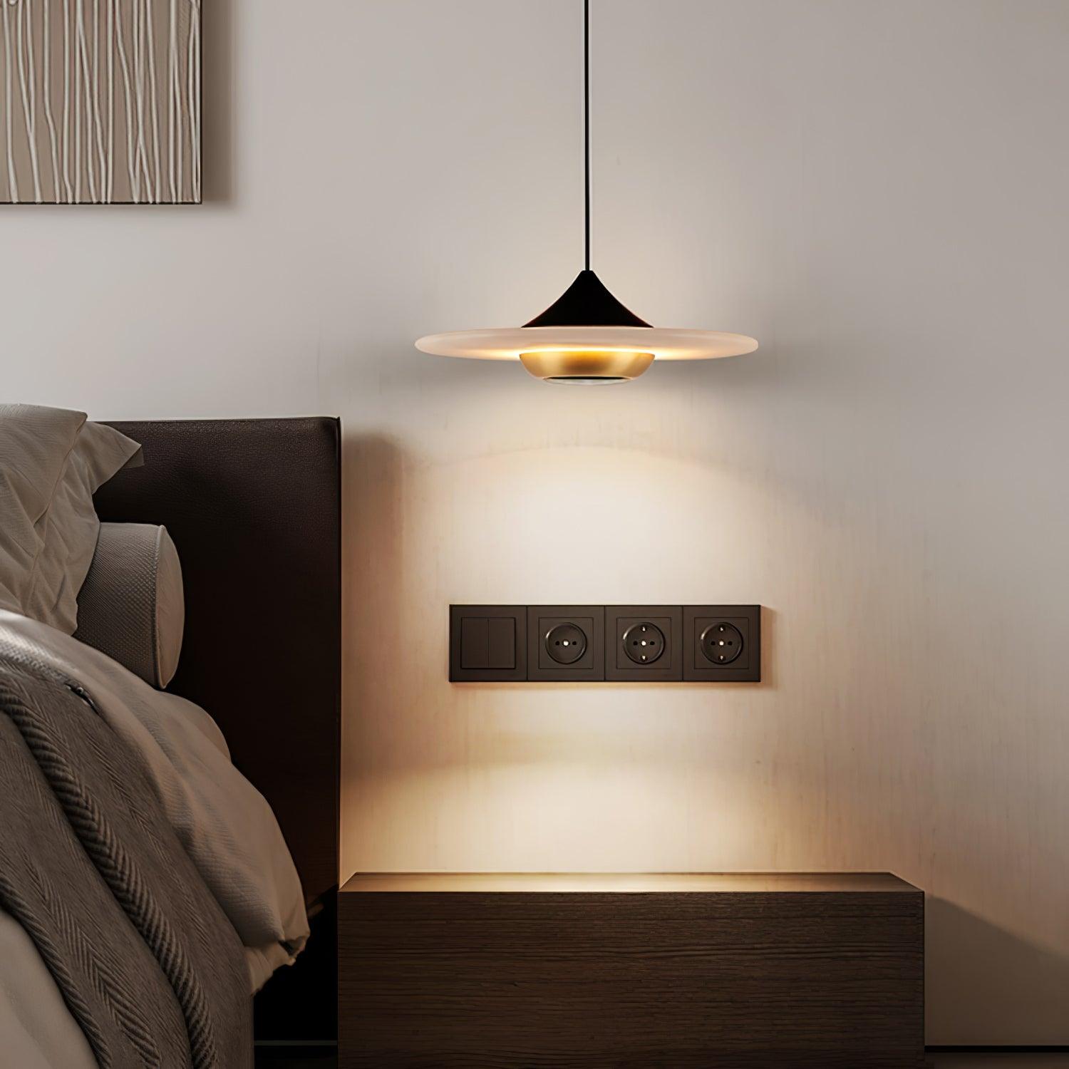 Latający Spodek Marmurowa Lampa Wisząca