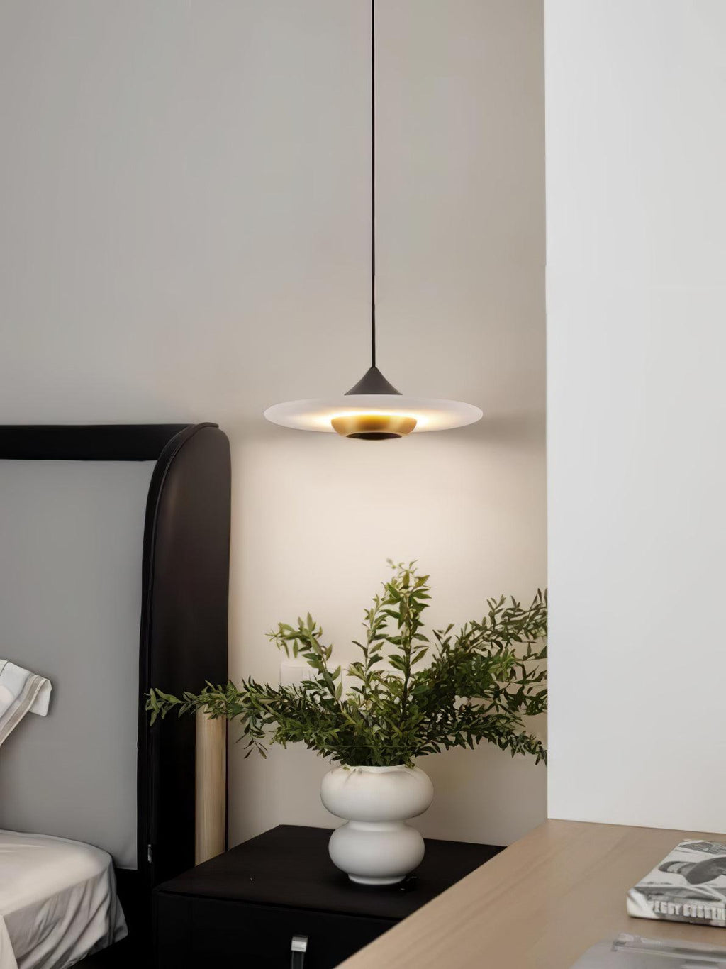 Latający Spodek Marmurowa Lampa Wisząca