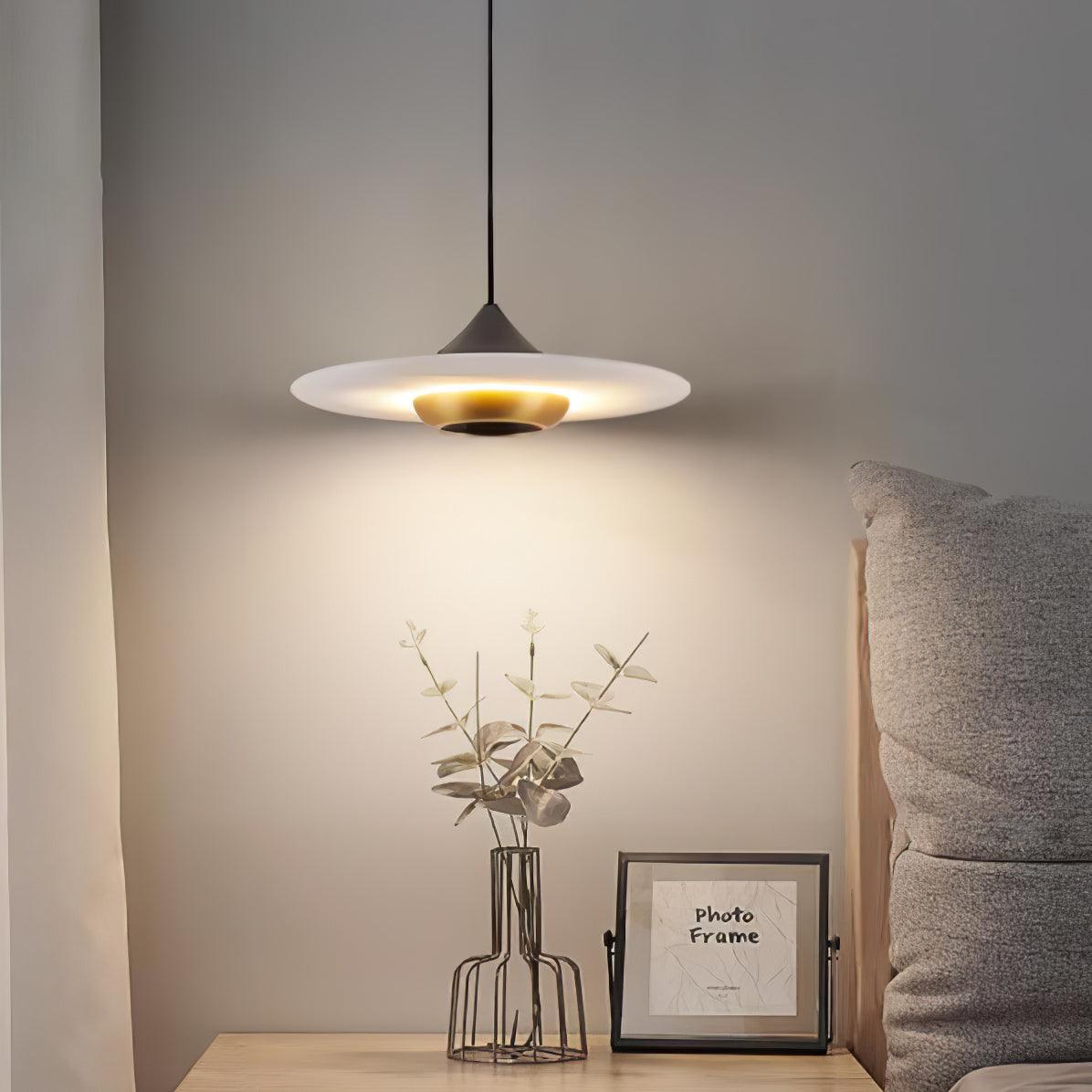 Latający Spodek Marmurowa Lampa Wisząca