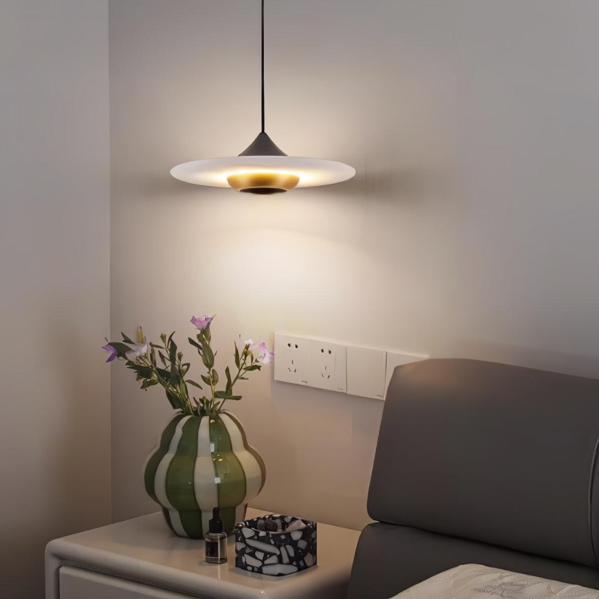 Latający Spodek Marmurowa Lampa Wisząca