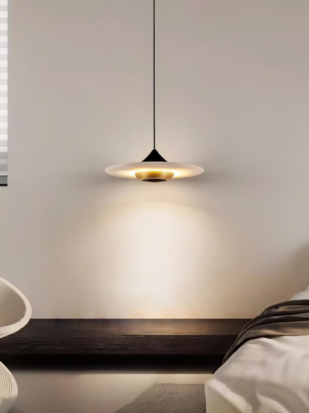 Latający Spodek Marmurowa Lampa Wisząca