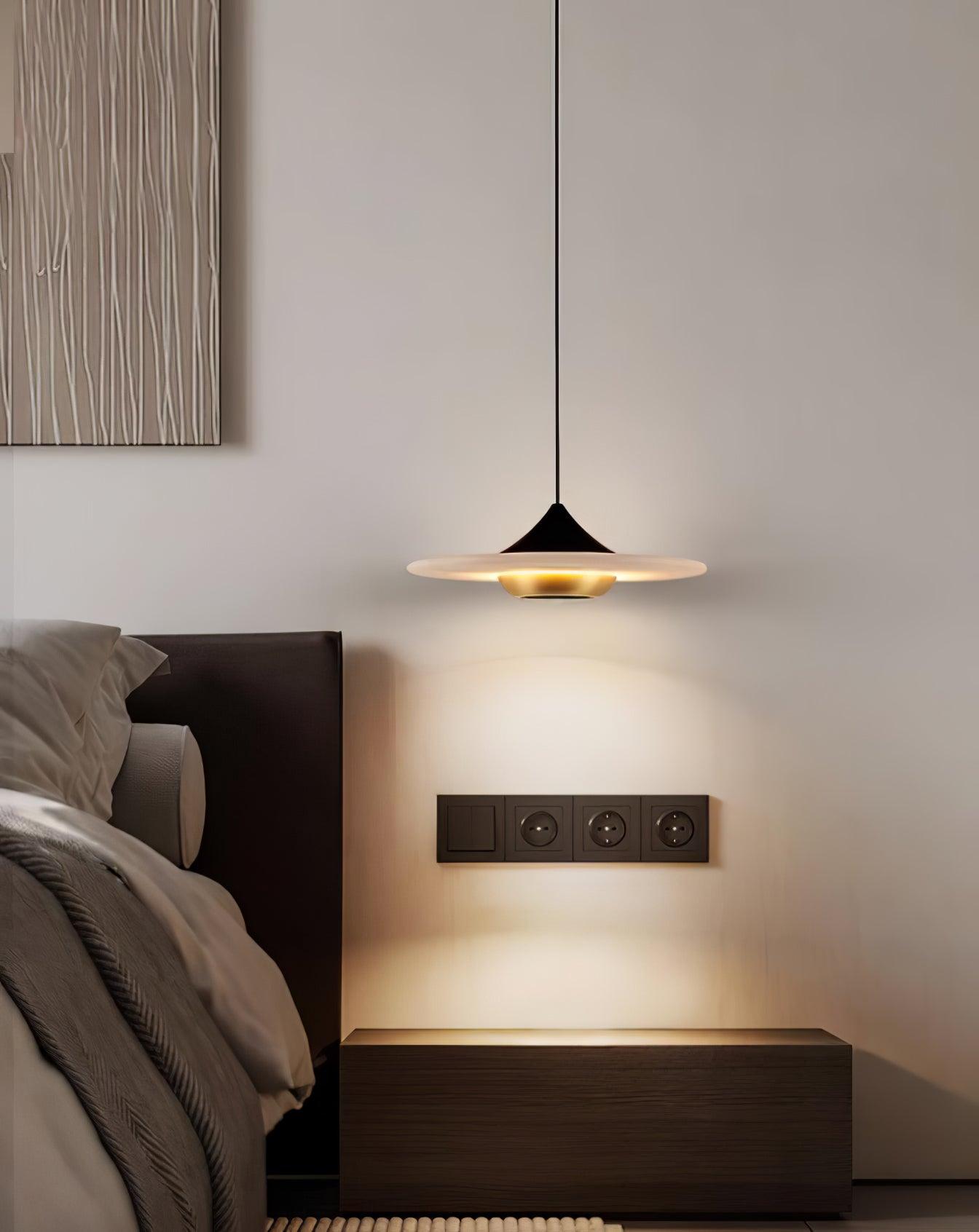 Latający Spodek Marmurowa Lampa Wisząca