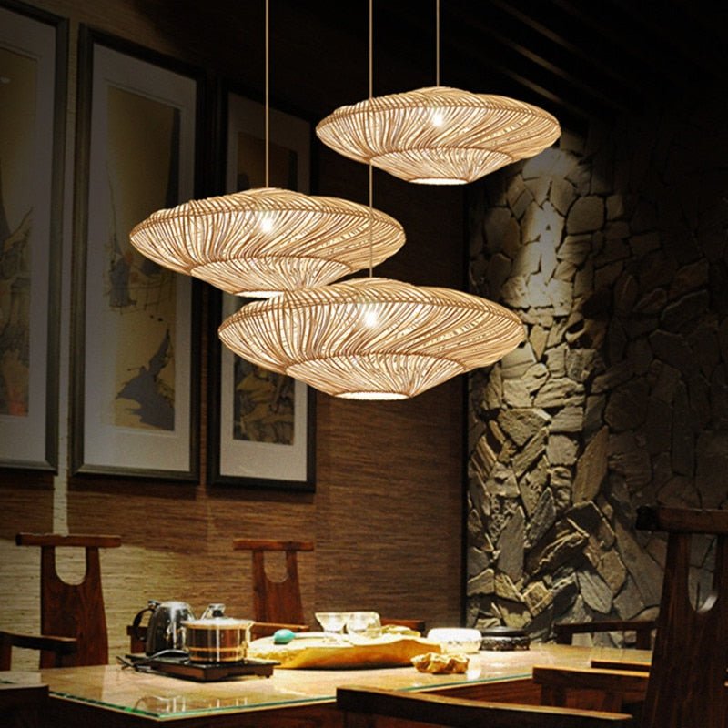 Radiar - Vintage rattanowa lampa wisząca