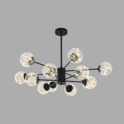 NobleLuminance - Stropná lampa so sklenenými guľami