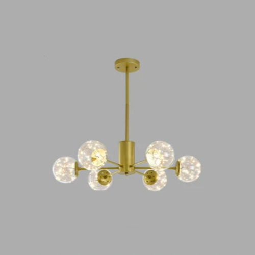 NobleLuminance - Stropná lampa so sklenenými guľami