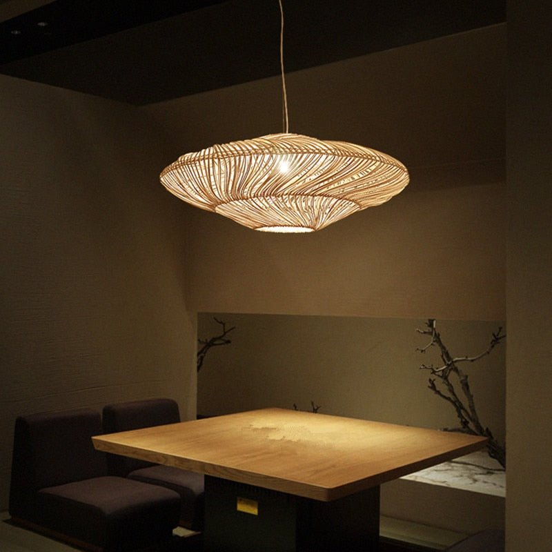 Radiar - Vintage rattanowa lampa wisząca