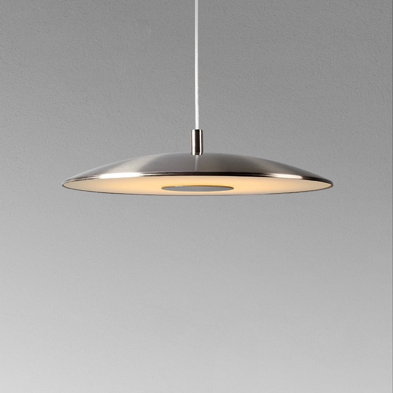 Nowoczesna nordycka lampa wisząca LED z żelaza i niklu