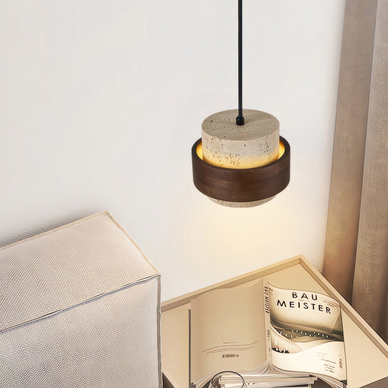 Ascend Retro Kamień Wabi-Sabi Lampa Wisząca