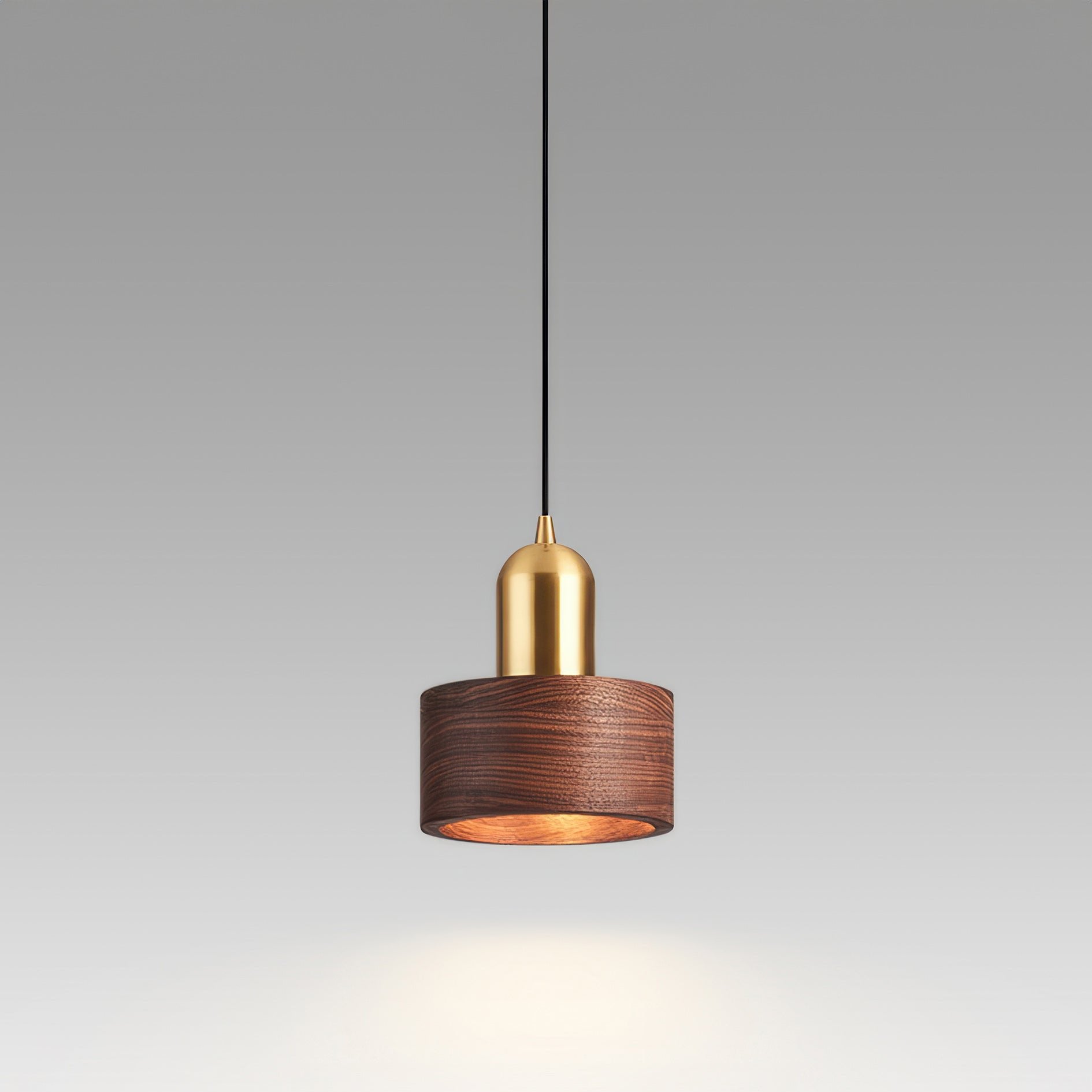 Wisząca lampa cylindryczna w stylu japońskim