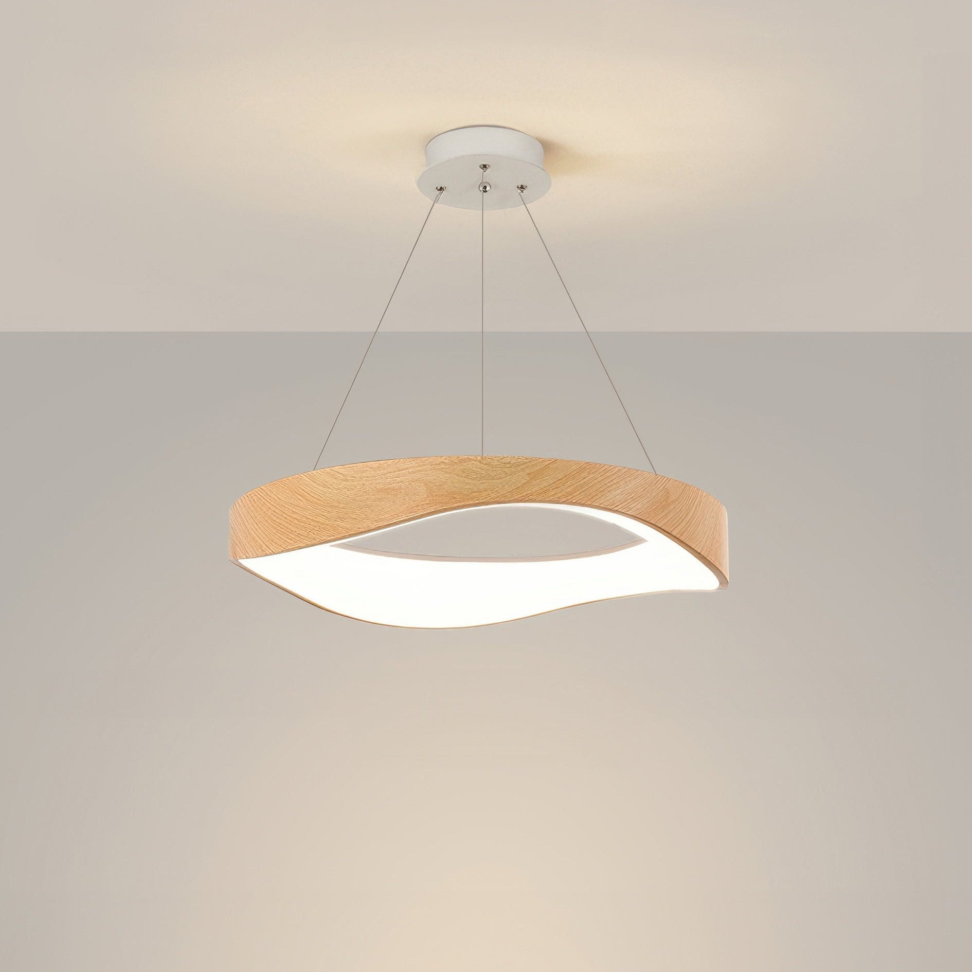 Nowoczesna Okrągła Lampa Wisząca LED do Wszechstronnego Oświetlenia Wnętrz