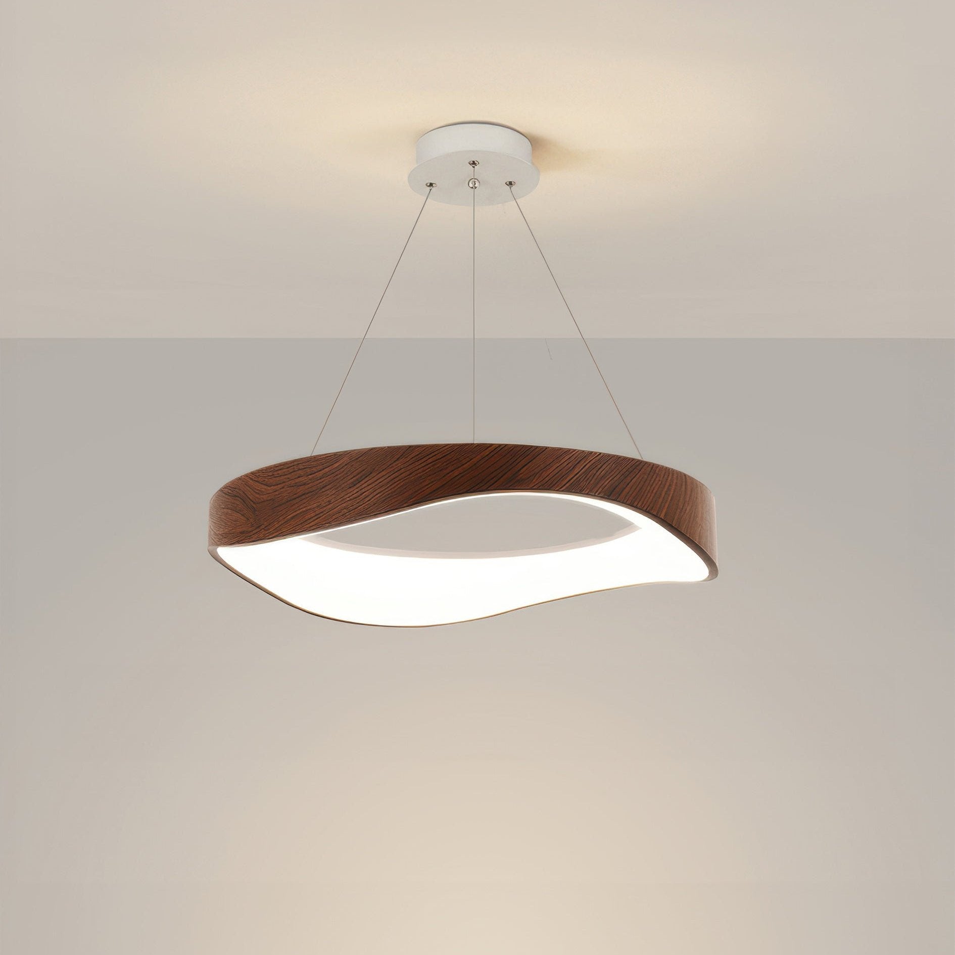 Nowoczesna Okrągła Lampa Wisząca LED do Wszechstronnego Oświetlenia Wnętrz