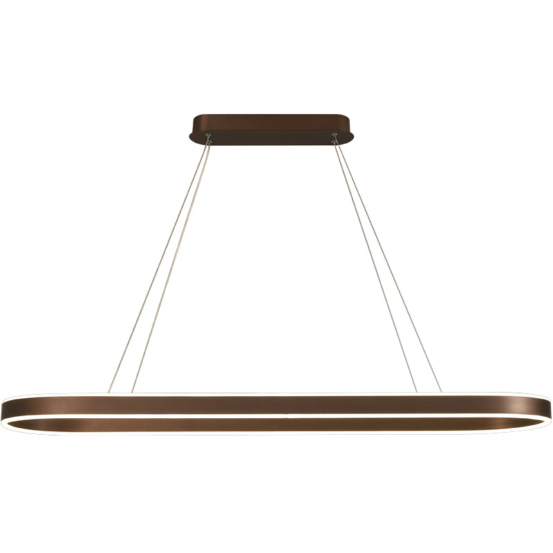Wisząca lampa w kolorze różowego złota