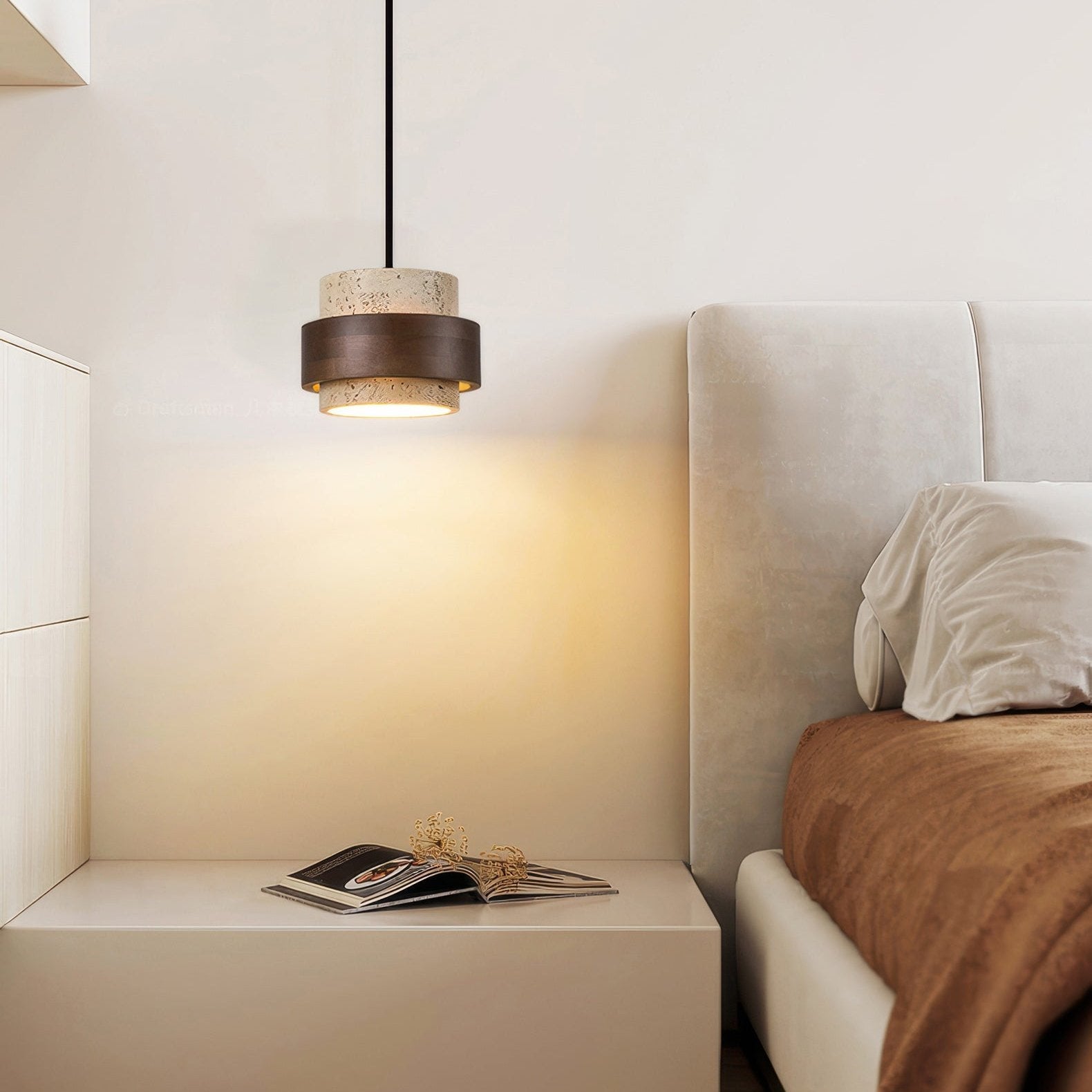Ascend Retro Kamień Wabi-Sabi Lampa Wisząca
