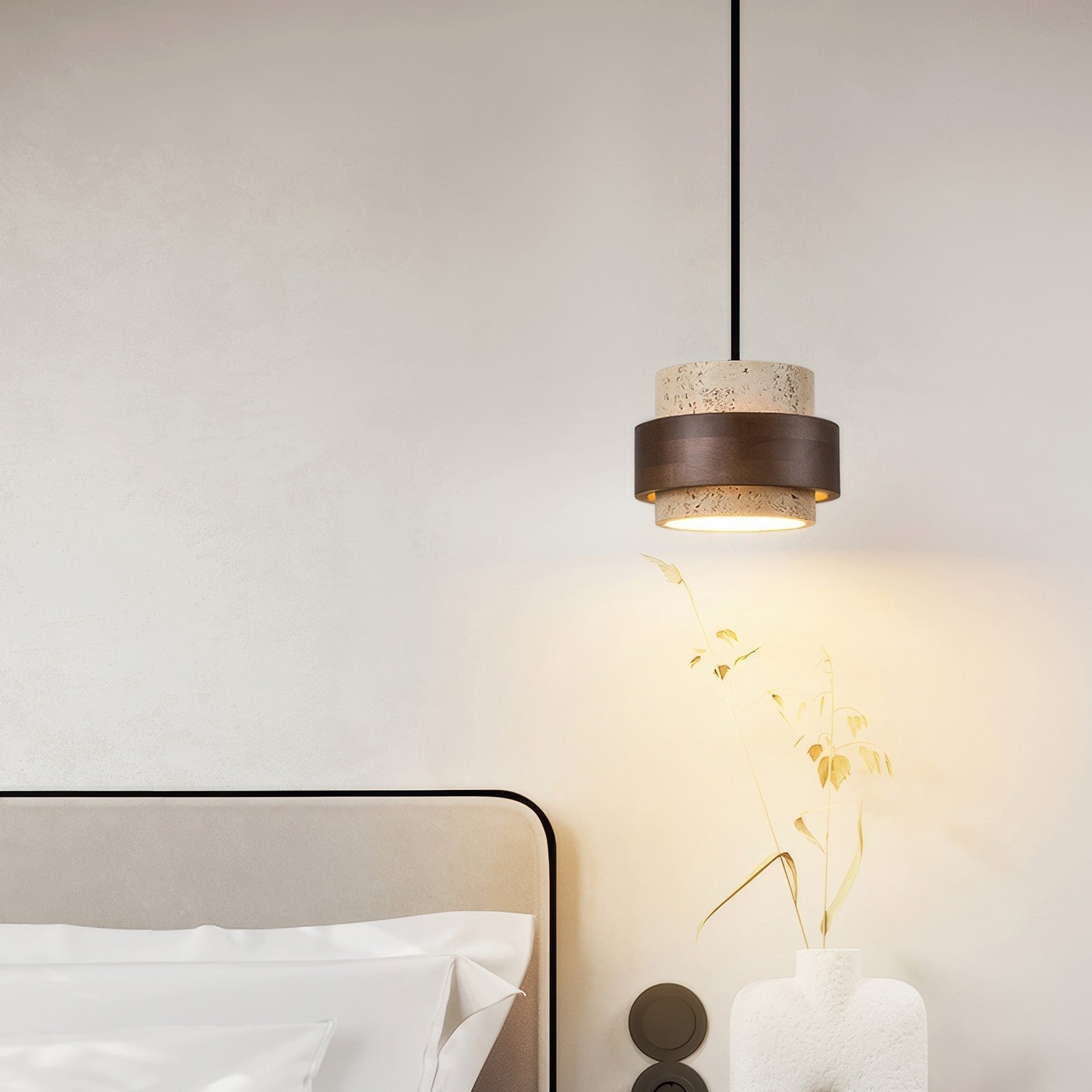 Ascend Retro Kamień Wabi-Sabi Lampa Wisząca