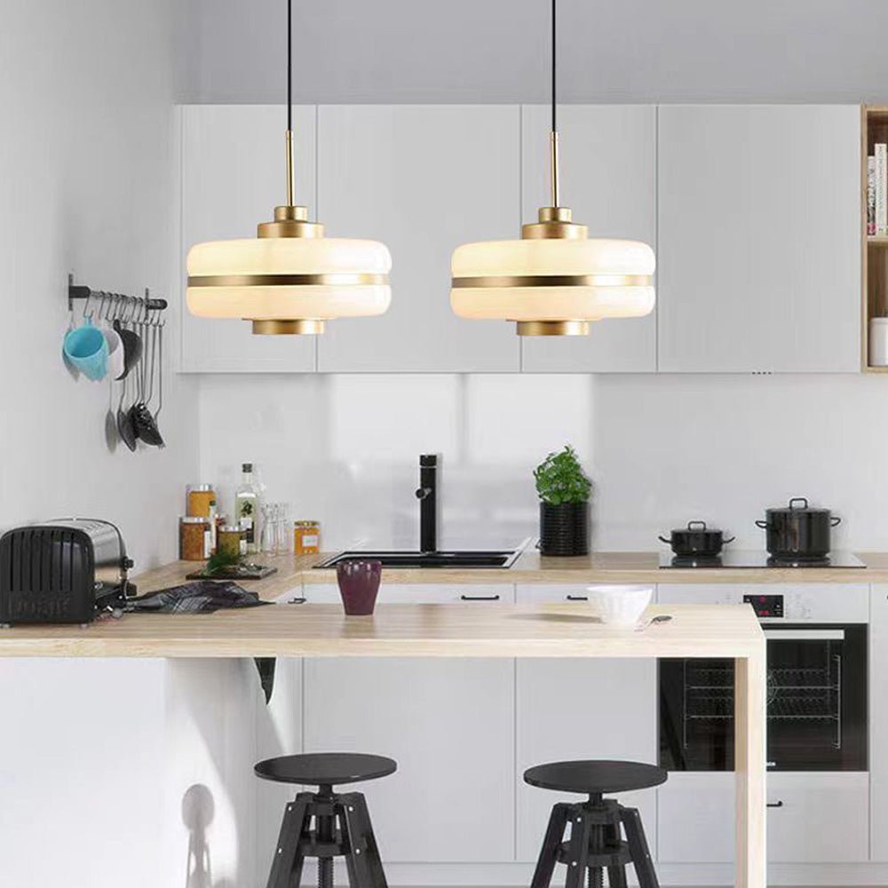 Luksusowa skandynawska lampa wisząca szklana