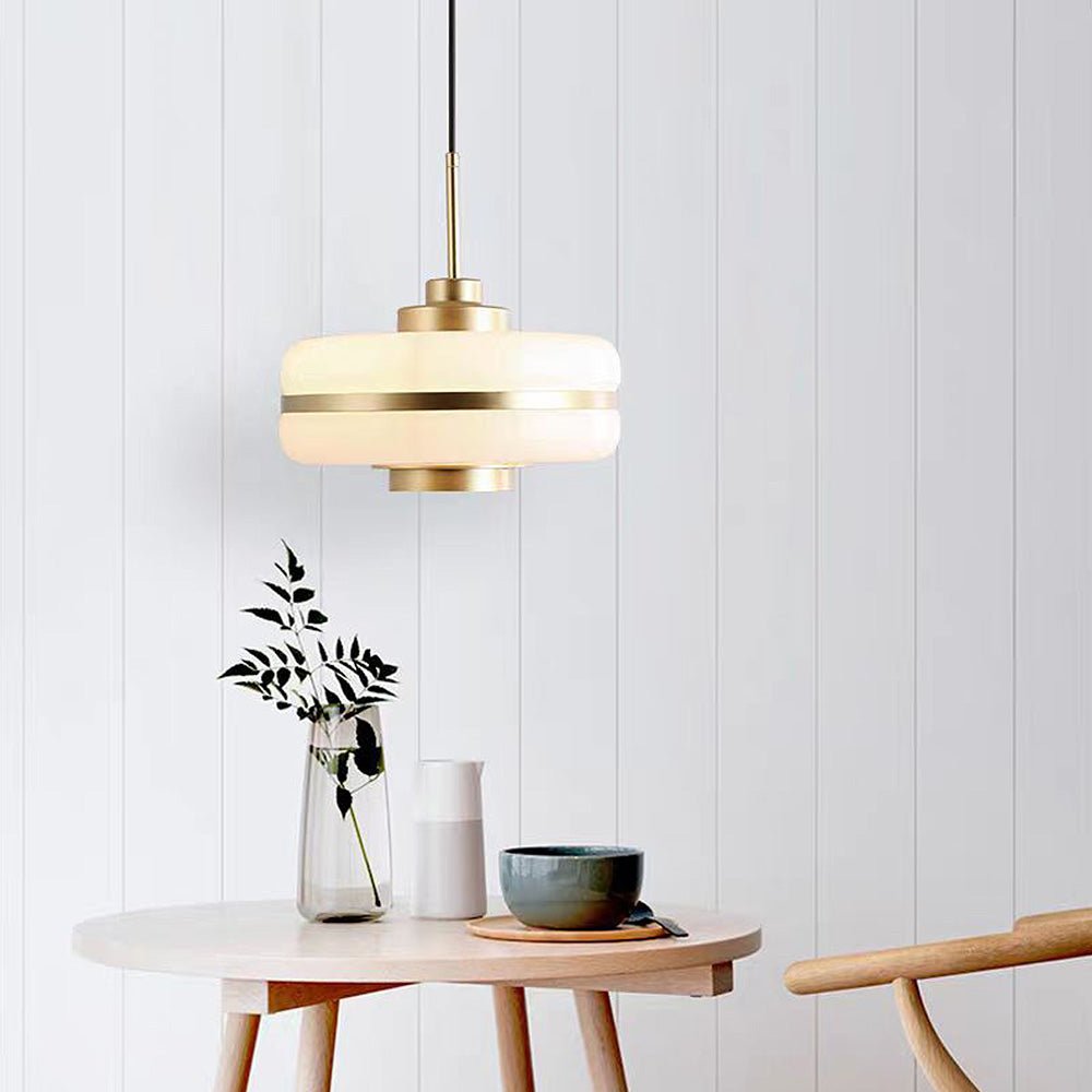Luksusowa skandynawska lampa wisząca szklana
