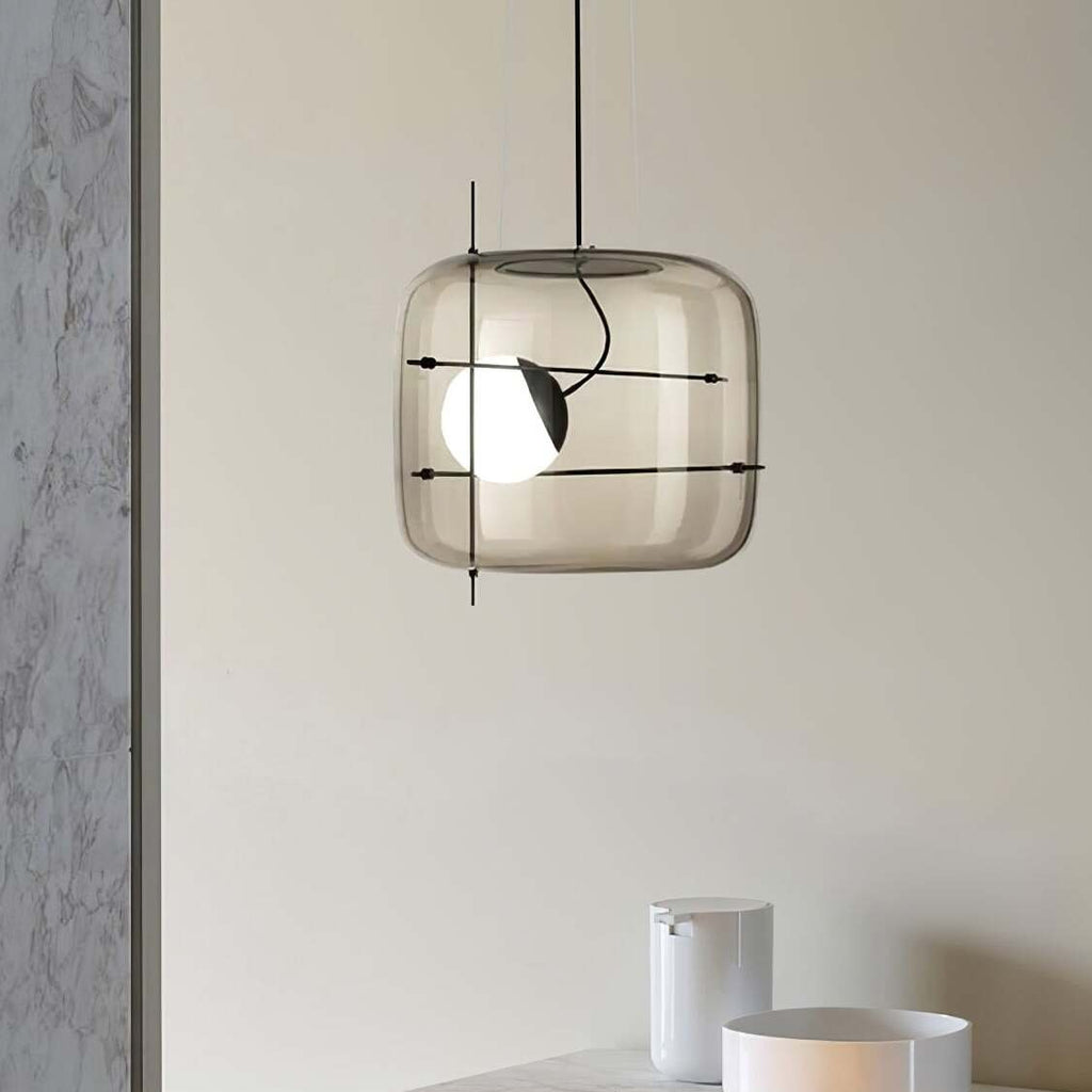 Szklana lampa wisząca Plot