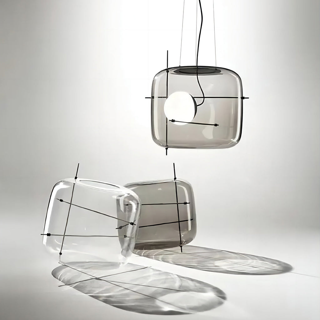 Szklana lampa wisząca Plot