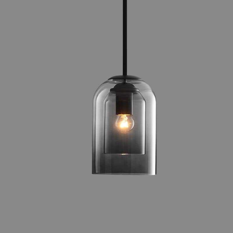 Mica Nowoczesna Lampa Wisząca z Podwójnym Szkłem