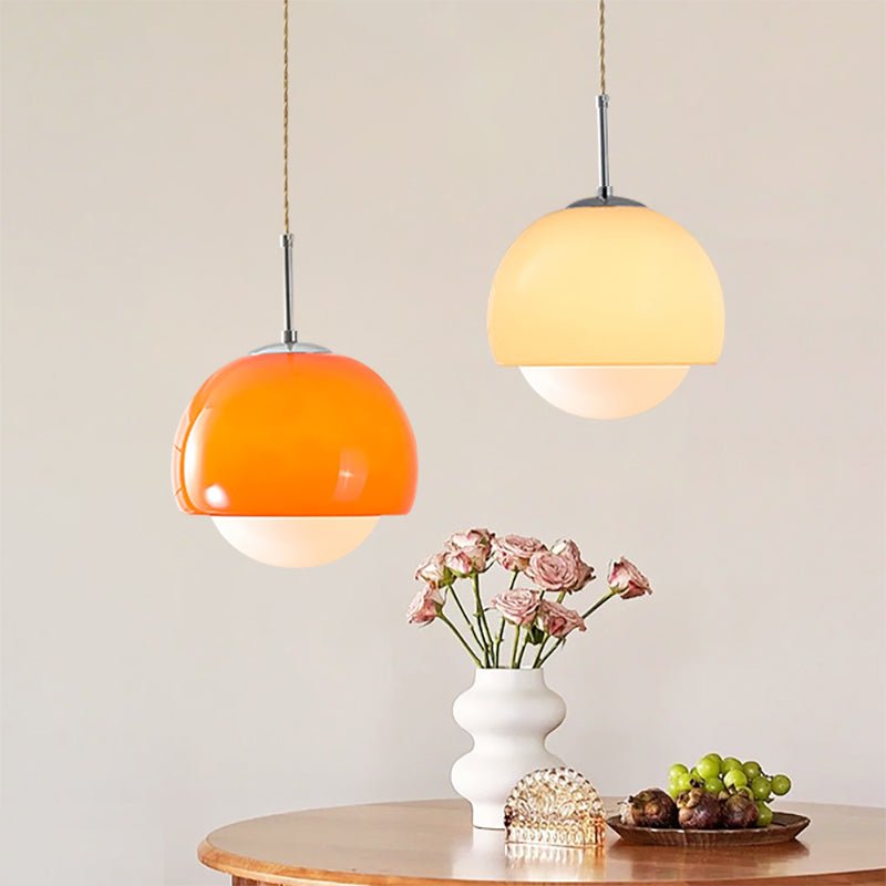 Szklana Lampa Wisząca Bauhaus