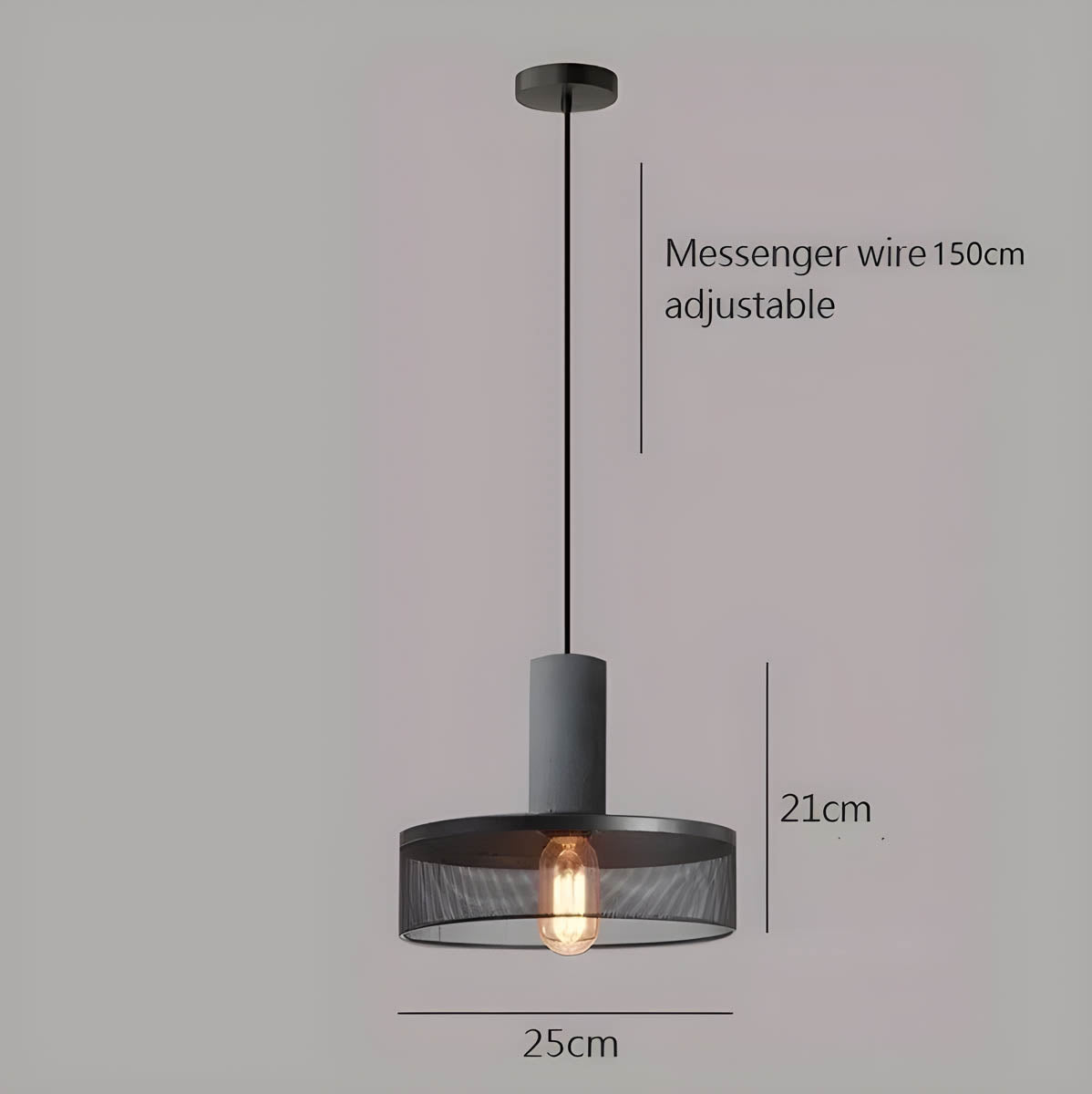 Shane | Loft Industrialna Lampa Wisząca