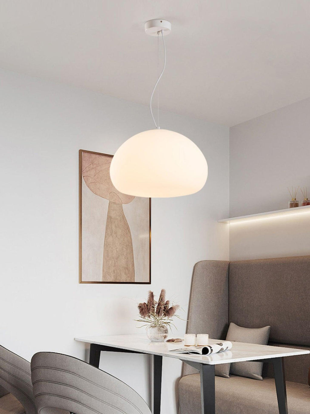 Wisząca lampa Steamed Bun - stylowe oświetlenie dla Twojego domu