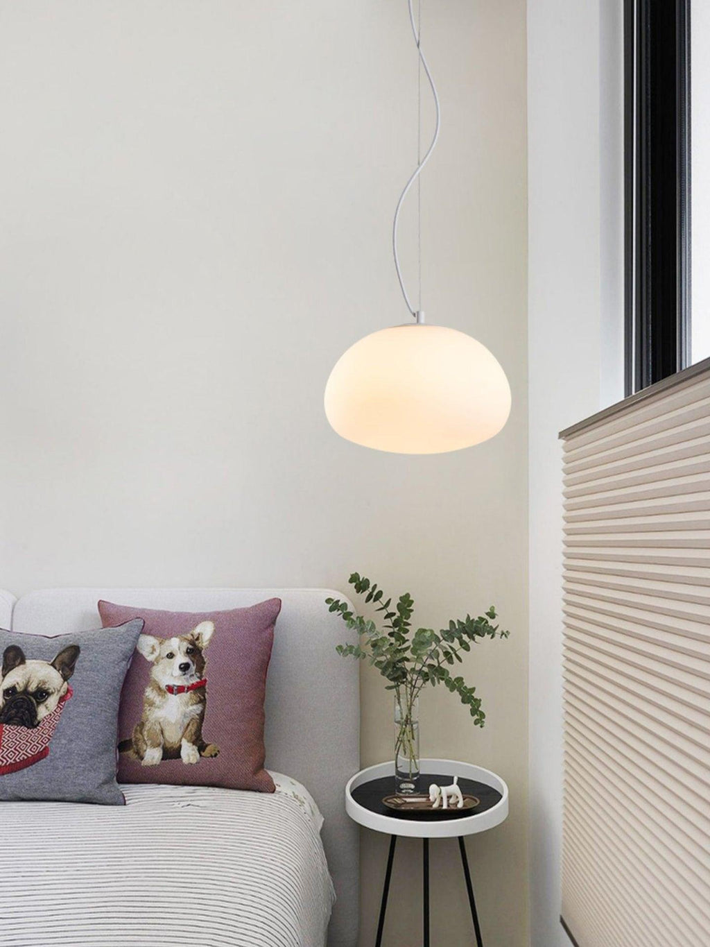 Wisząca lampa Steamed Bun - stylowe oświetlenie dla Twojego domu