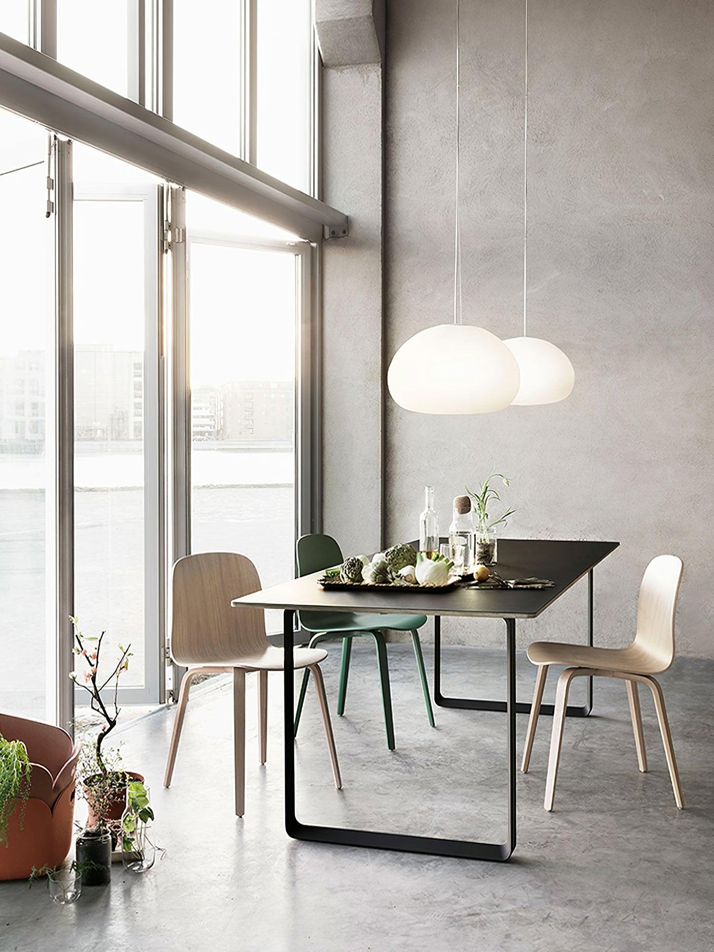 Wisząca lampa Steamed Bun - stylowe oświetlenie dla Twojego domu