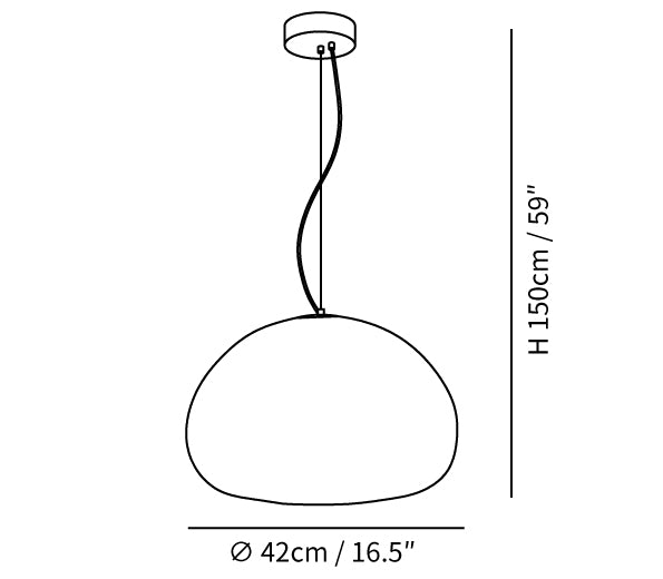 Wisząca lampa Steamed Bun - stylowe oświetlenie dla Twojego domu