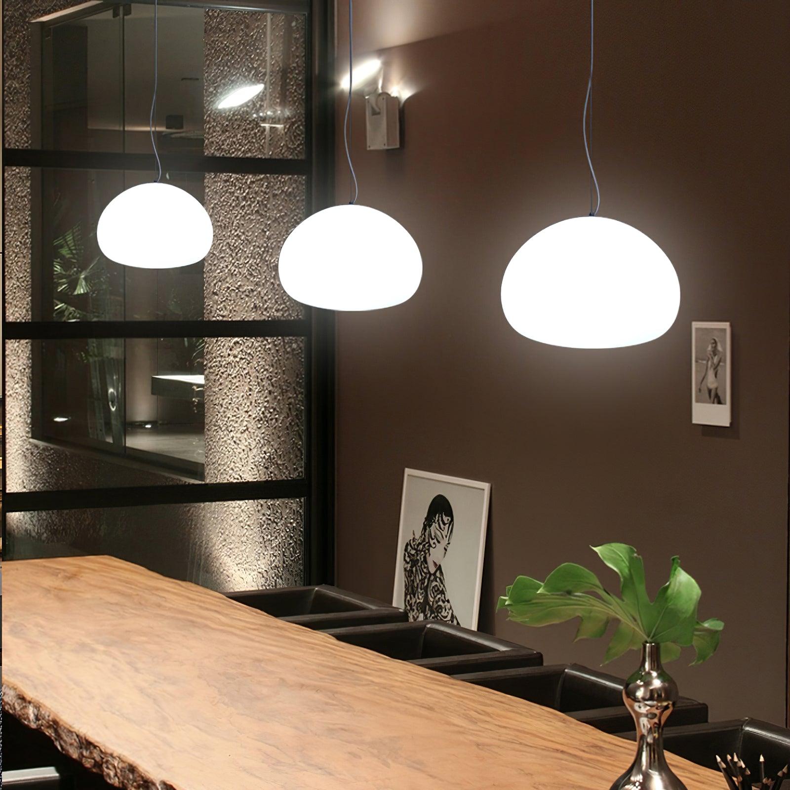 Wisząca lampa Steamed Bun - stylowe oświetlenie dla Twojego domu