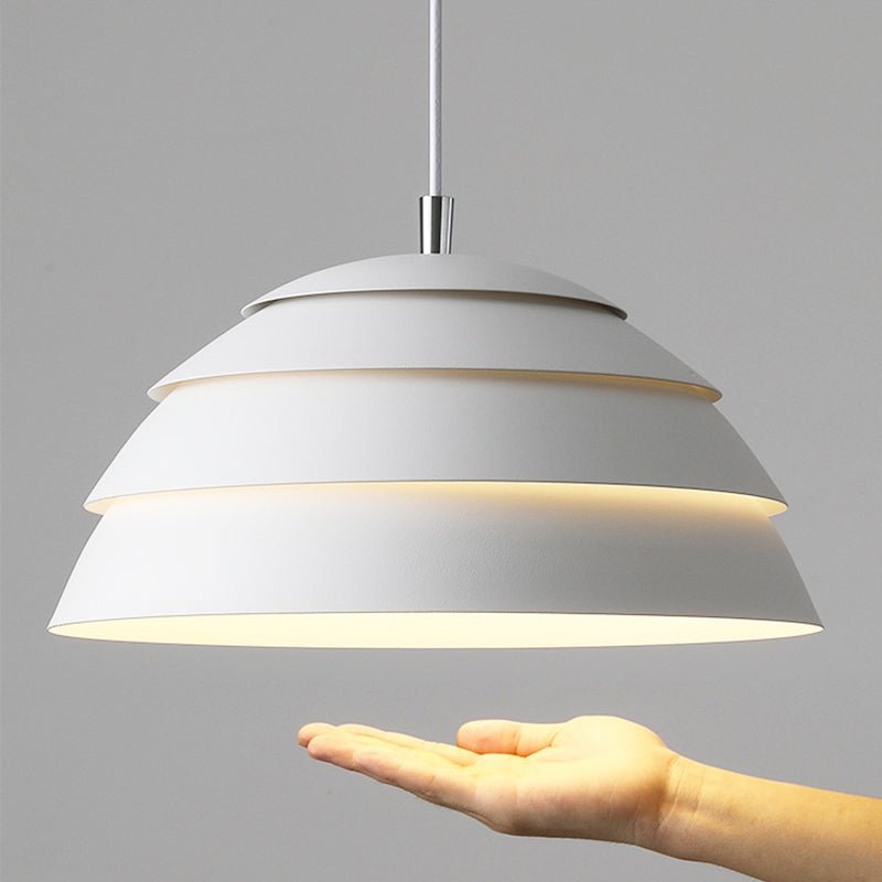 Nowoczesna skandynawska lampa wisząca w kształcie kopuły LED