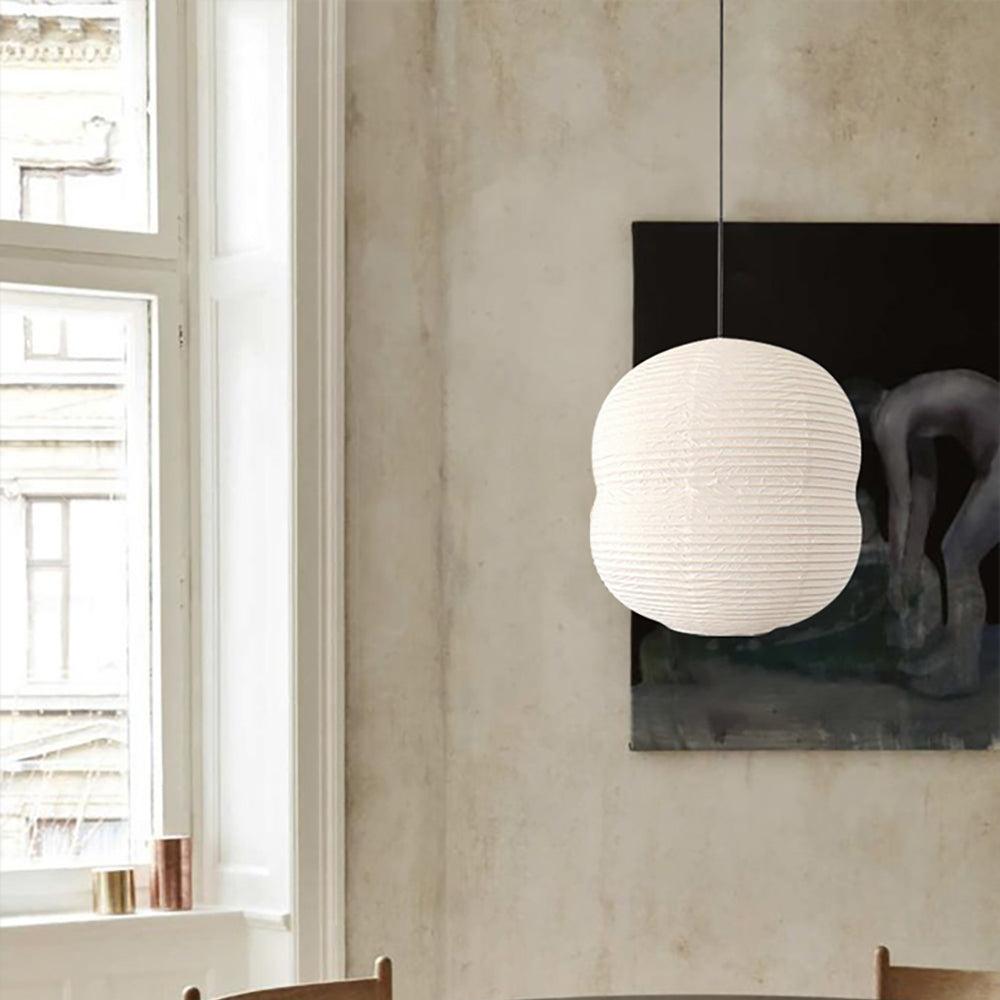 Mini wisząca lampa z papieru washi - Ręcznie robiona, dekoracja do wnętrz