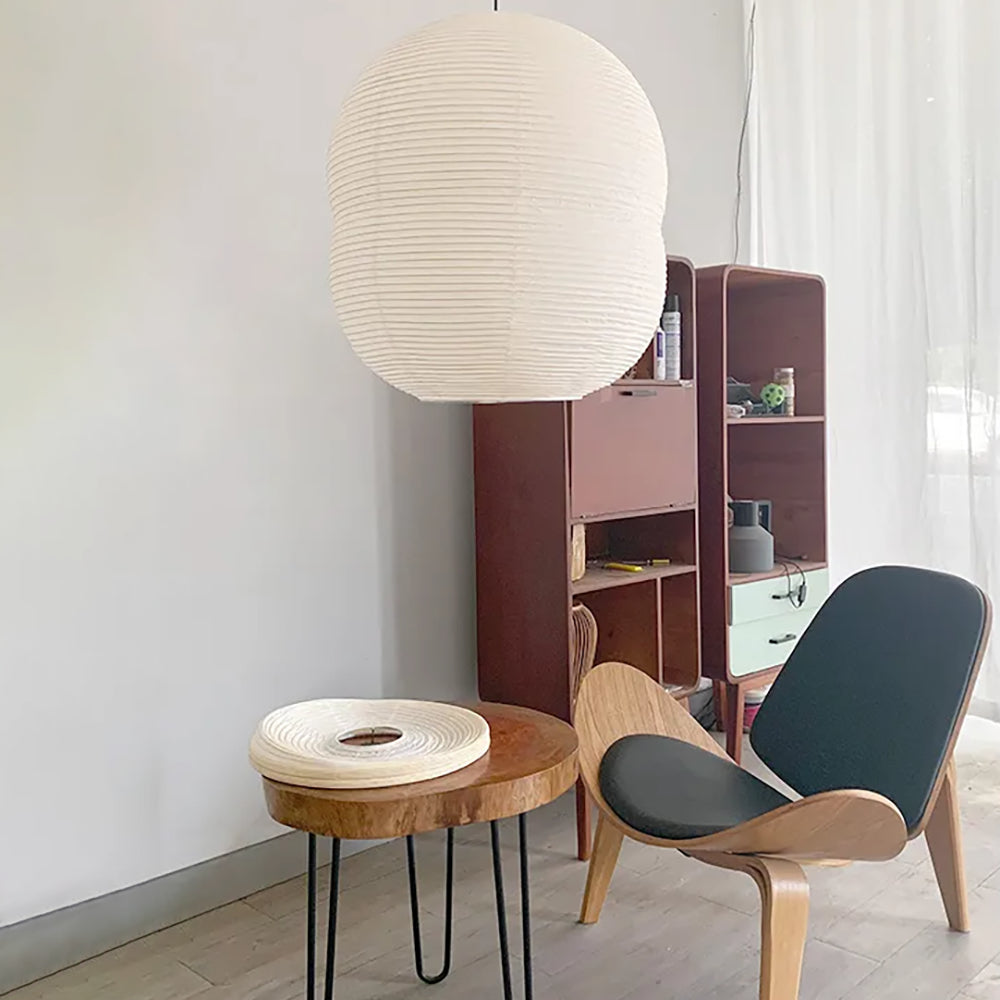 Mini wisząca lampa z papieru washi - Ręcznie robiona, dekoracja do wnętrz