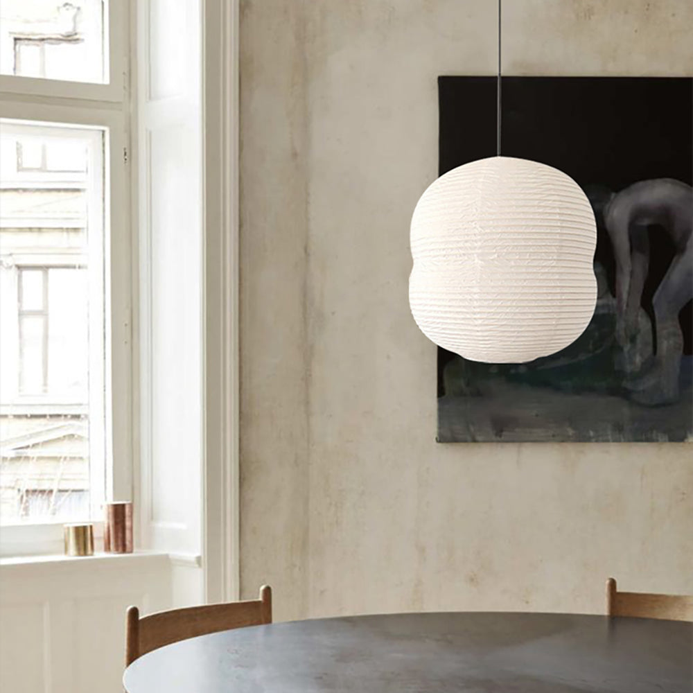 Mini wisząca lampa z papieru washi - Ręcznie robiona, dekoracja do wnętrz