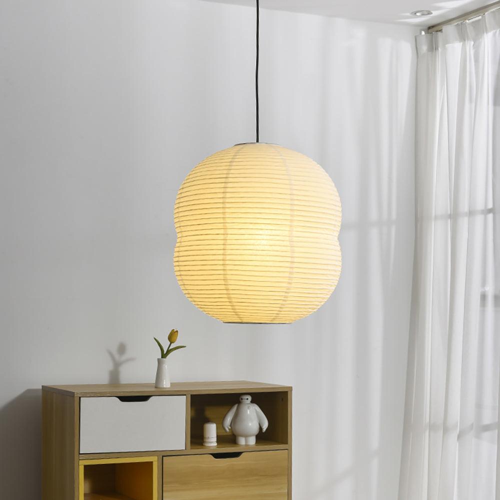Mini wisząca lampa z papieru washi - Ręcznie robiona, dekoracja do wnętrz