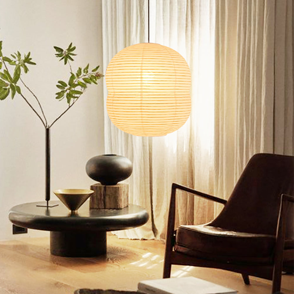 Mini wisząca lampa z papieru washi - Ręcznie robiona, dekoracja do wnętrz