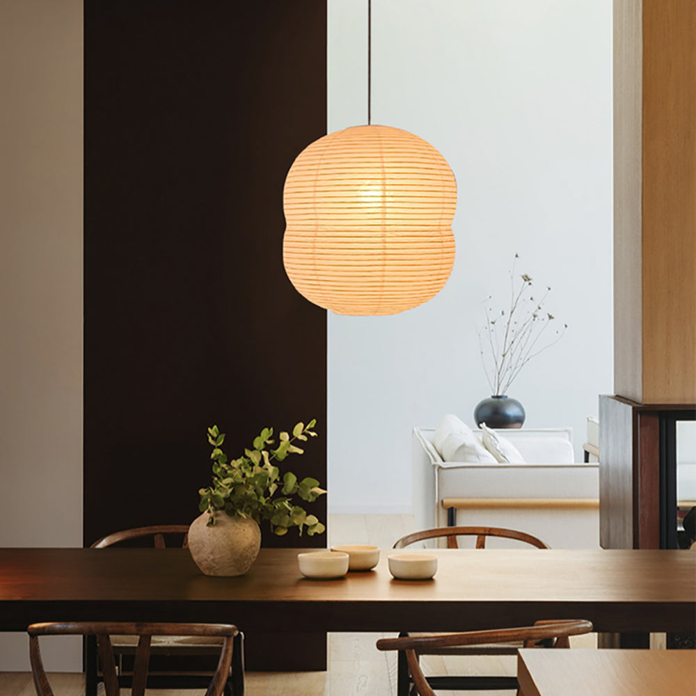 Mini wisząca lampa z papieru washi - Ręcznie robiona, dekoracja do wnętrz