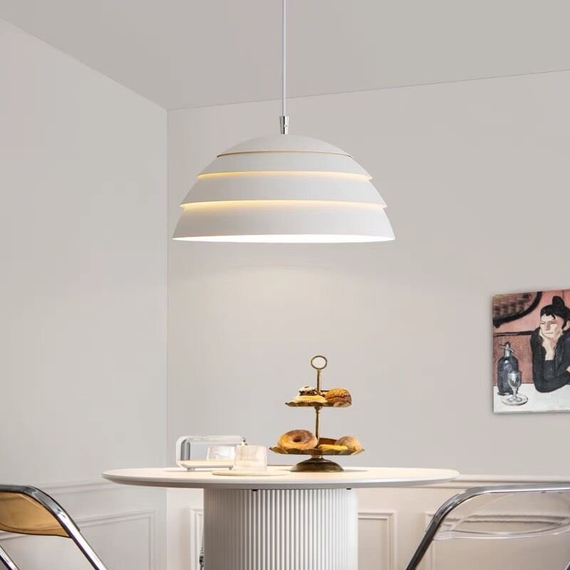 Nowoczesna skandynawska lampa wisząca w kształcie kopuły LED