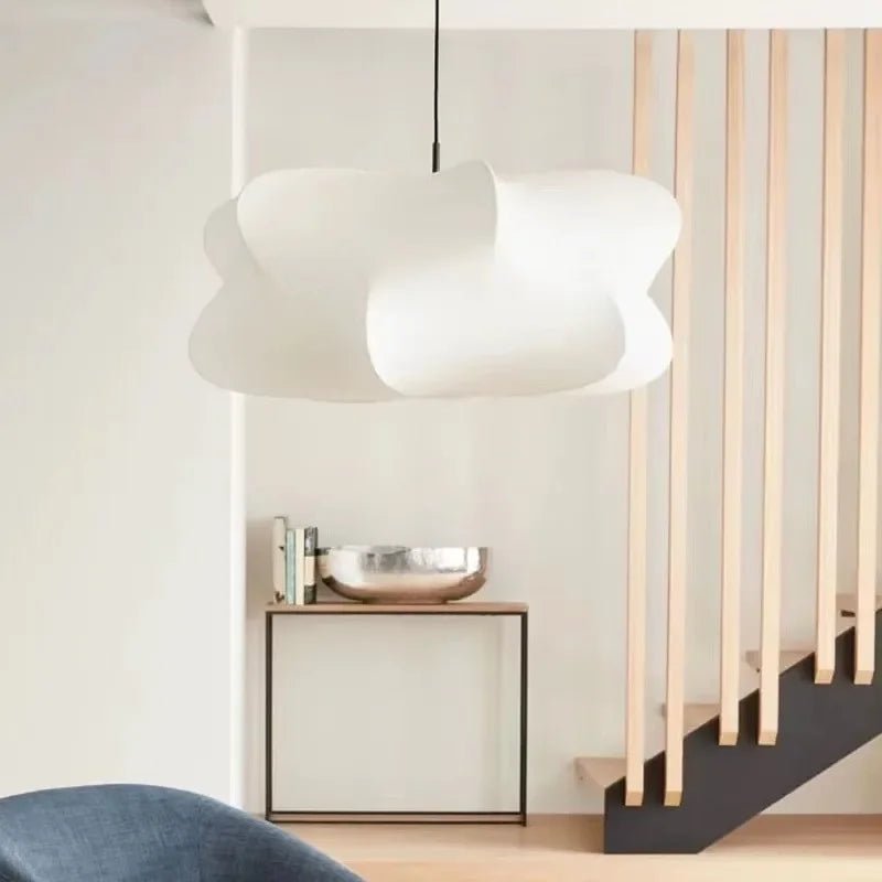 Japońska wisząca lampa z jedwabiu Wabi Sabi