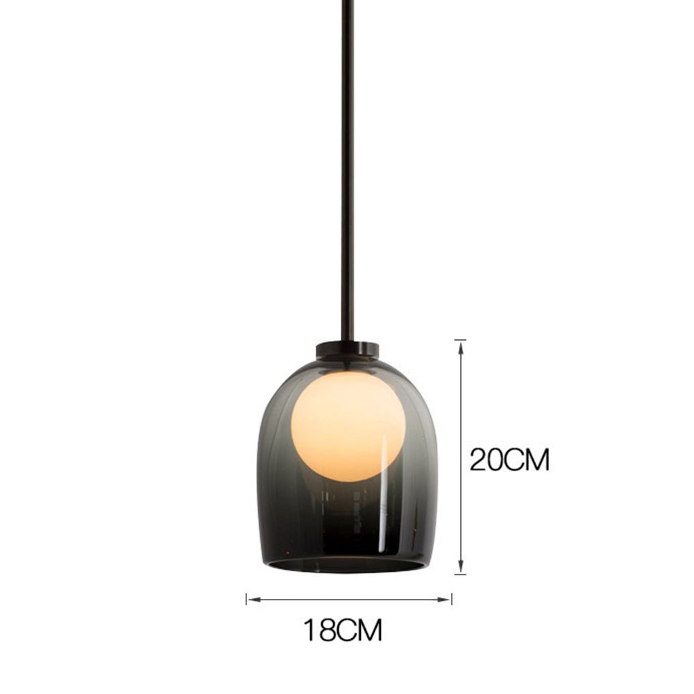 Nowoczesny żyrandol szklana kula lampa wisząca